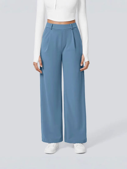 Terra Flex DayStretch High Waisted Pocket Straight Leg Work Pants