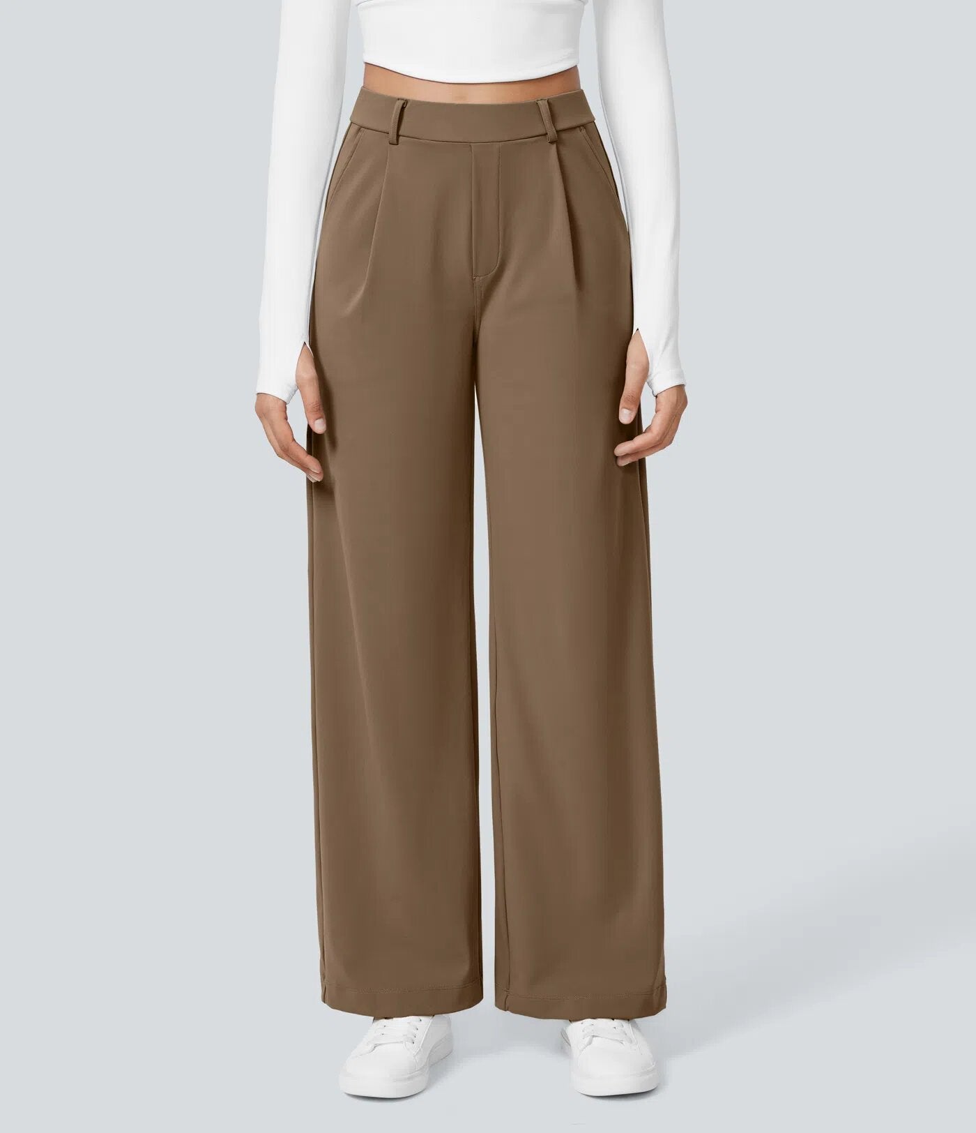 Terra Flex DayStretch High Waisted Pocket Straight Leg Work Pants