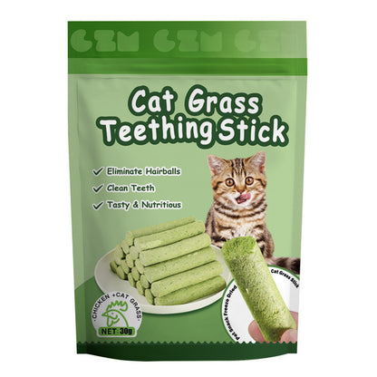 Cat Grass Sticks 6 Pack Silvervine Gall Fruit Chew for Indoor Cats