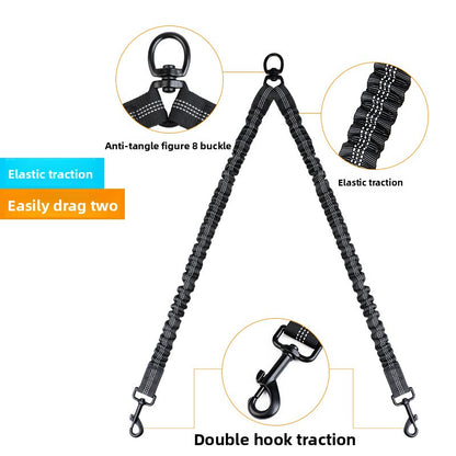 PawFlow™ Dual Dog Leash