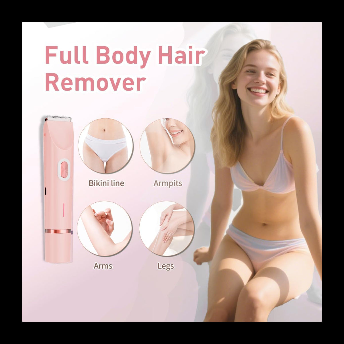 Double Head USB Rechargeable Hair Removal Shaver