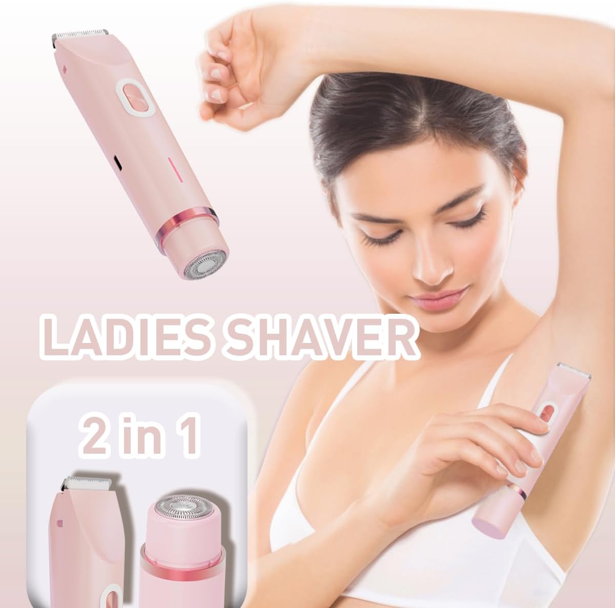 Double Head USB Rechargeable Hair Removal Shaver