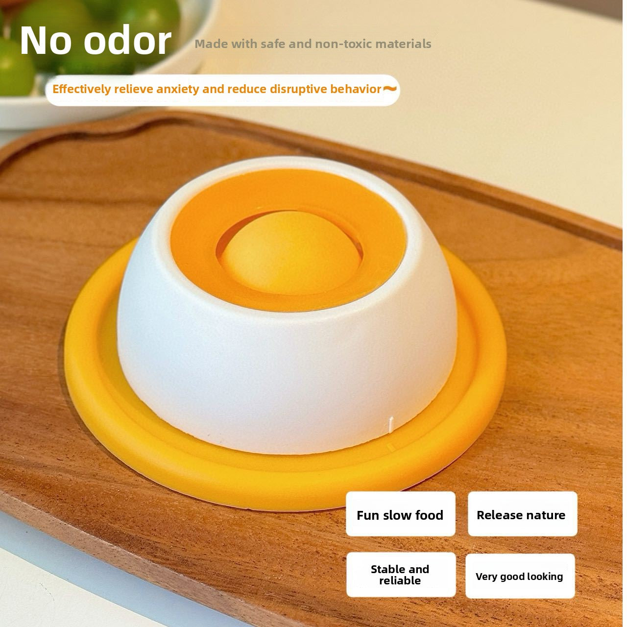 Anti-Spill Slow Feeder Lick Bowl for Dogs & Cats