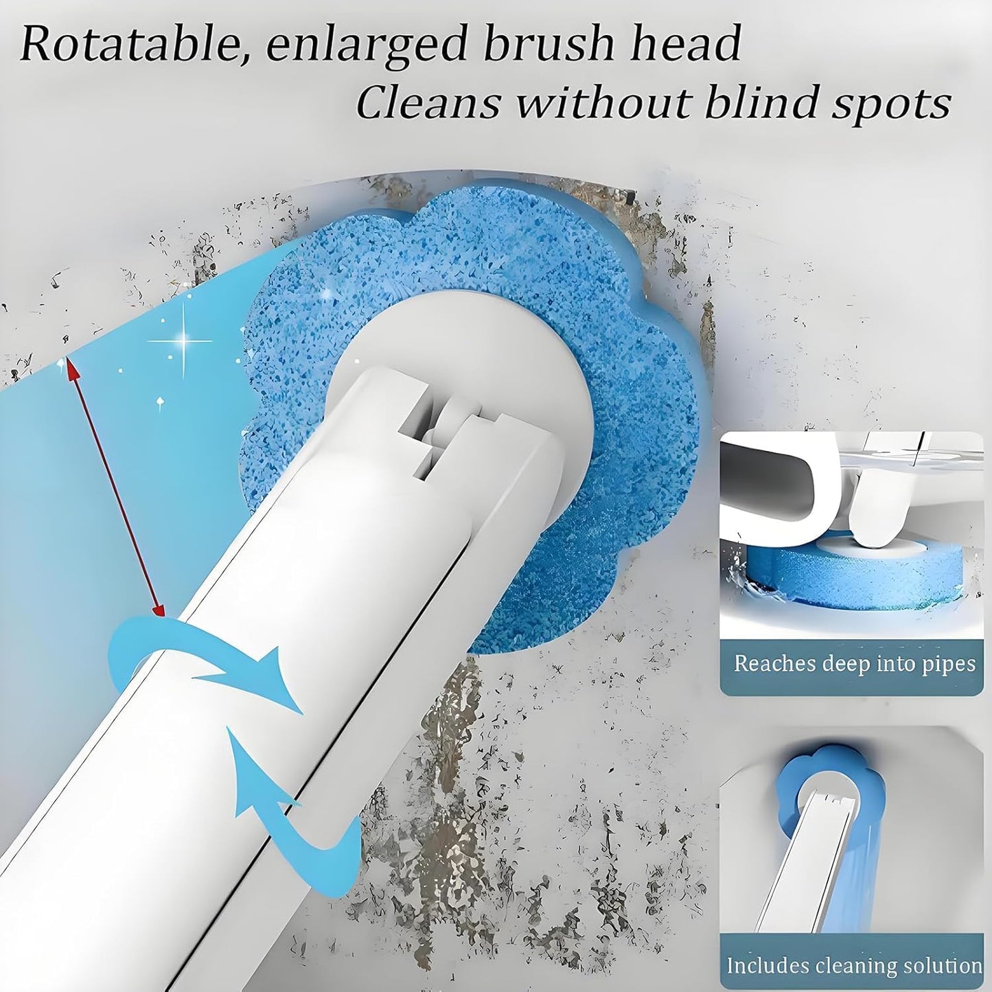 FreshClean Disposable Toilet Brush System