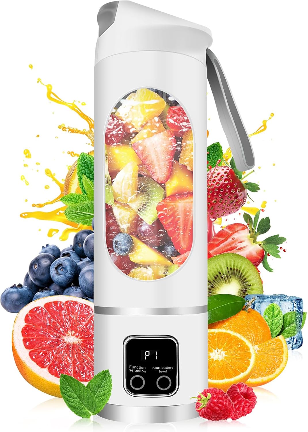Ultimate Portable Blender! USB Rechargeable & Compact for Smoothies On-The-Go - Perfect Travel, Back To School & Gym! Leak Proof Design, Makes Shakes & Baby Food in Seconds cup juicer rechargeable mini blender vegetable