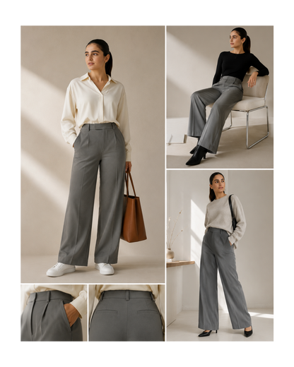 Terra Flex DayStretch High Waisted Pocket Straight Leg Work Pants
