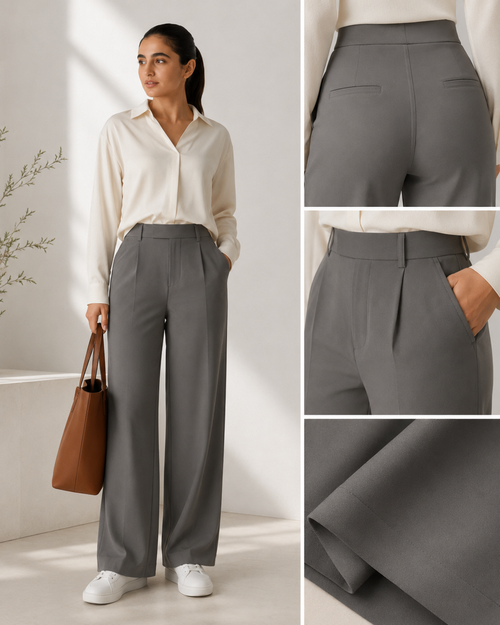 Terra Flex DayStretch High Waisted Pocket Straight Leg Work Pants