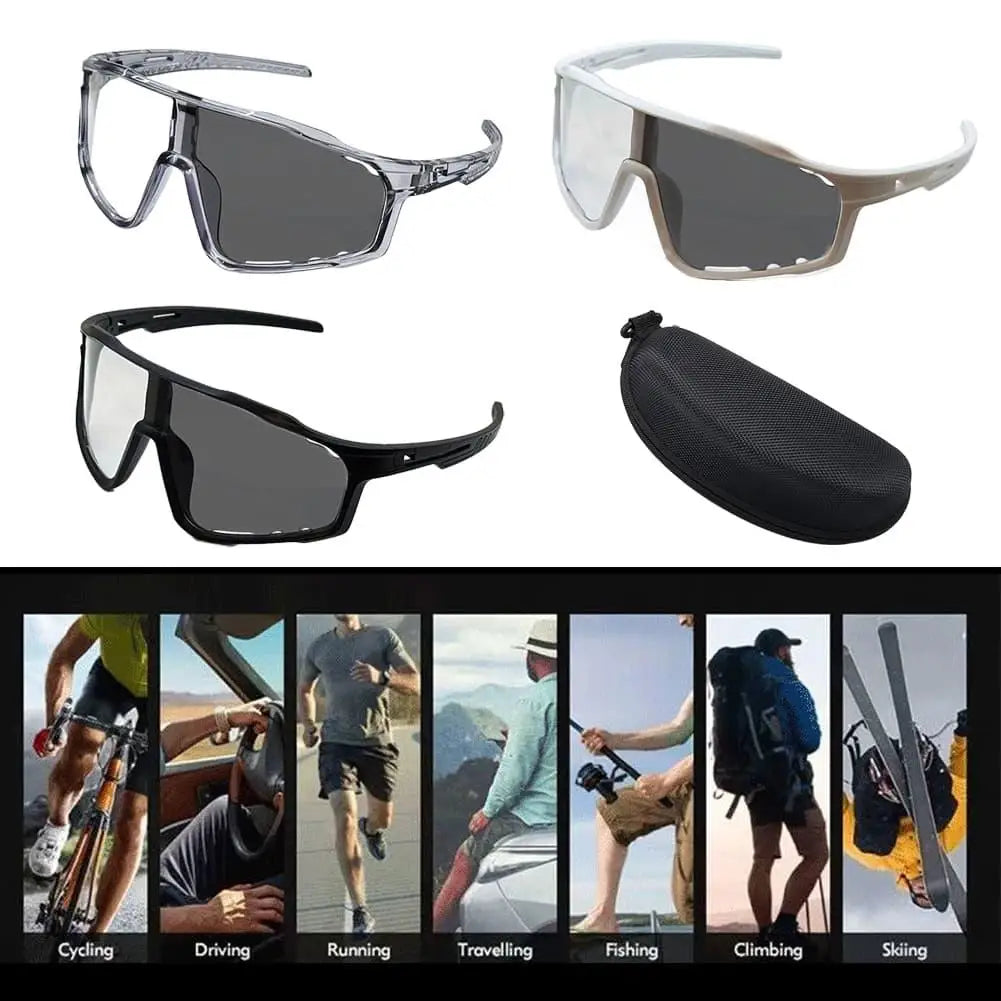 UV 400 Photochromic Polarized Safety Glasses