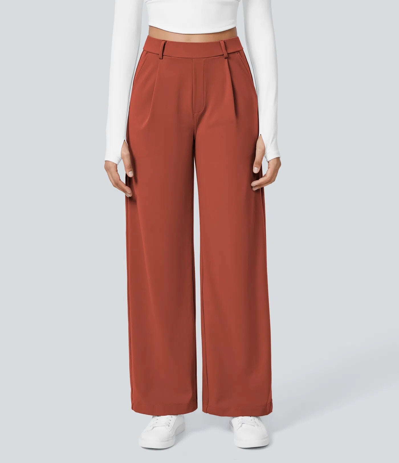 Terra Flex DayStretch High Waisted Pocket Straight Leg Work Pants