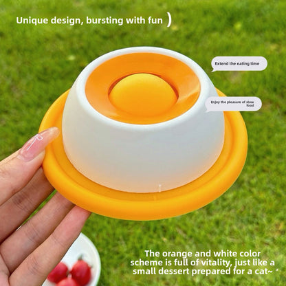 Anti-Spill Slow Feeder Lick Bowl for Dogs & Cats