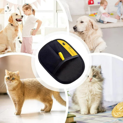 Pet static hair removal gloves