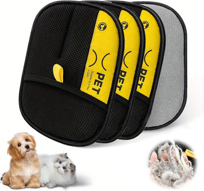 Pet static hair removal gloves